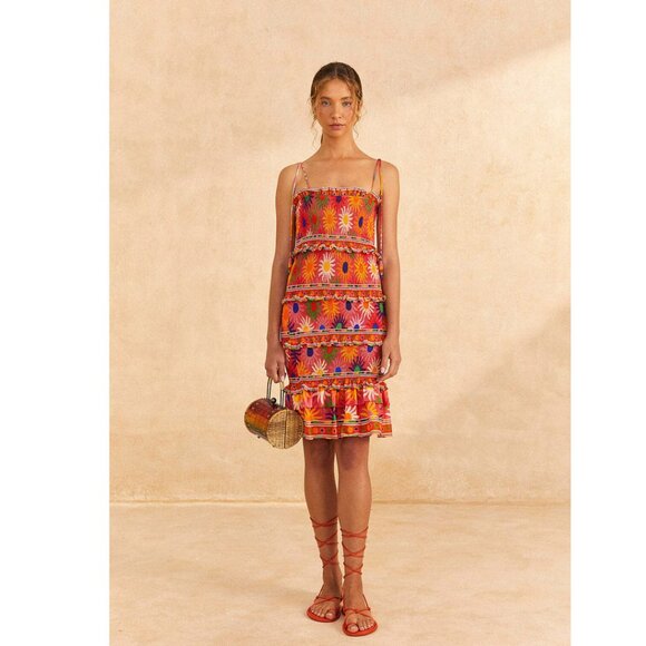 Summer Coral mini dress Farm Rio